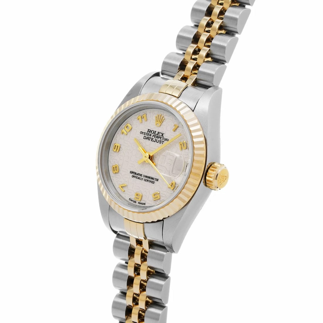 ROLEX DATEJUST IVORY COMPUTER WATCH - 2