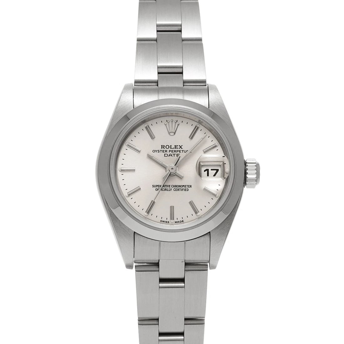 ROLEX OYSTER PERPETUAL SILVER WATCH: ROLEX Oyster Perpetual Silver WATCH Brand: ROLEX Type: Wristwatch Material: Band Material Stainless steel, Case Material Stainless steel Color: Dial Color Silver Size: Case H/about 26mm