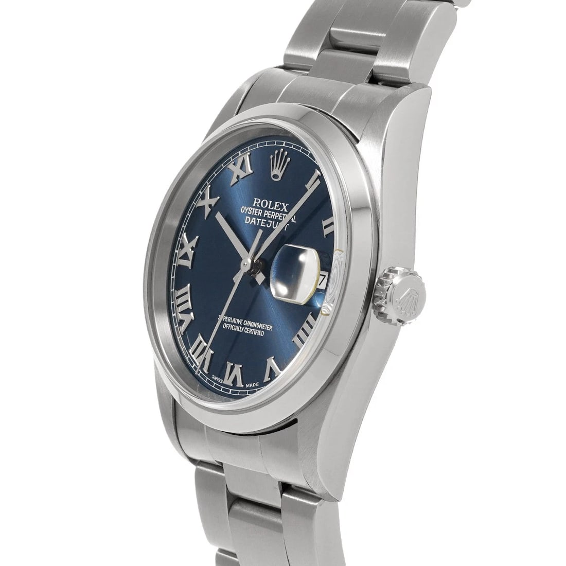 ROLEX DATEJUST BLUE WATCH - 2