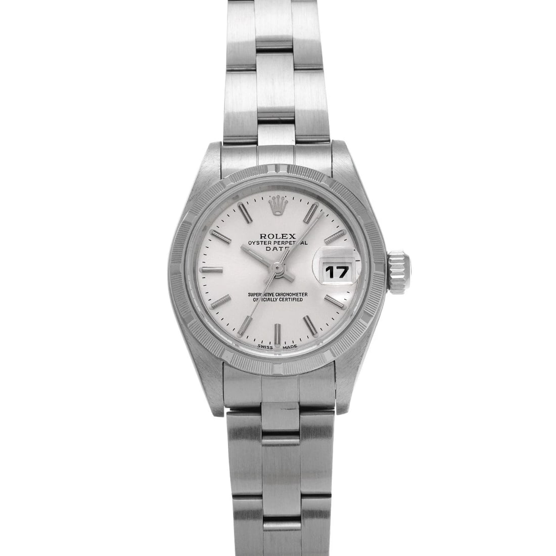 ROLEX OYSTER PERPETUAL SILVER WATCH: ROLEX Oyster Perpetual Silver WATCH Brand: ROLEX Type: Wristwatch Material: Band Material Stainless steel, Case Material Stainless steel Color: Dial Color Silver Size: Case H/about 26mm