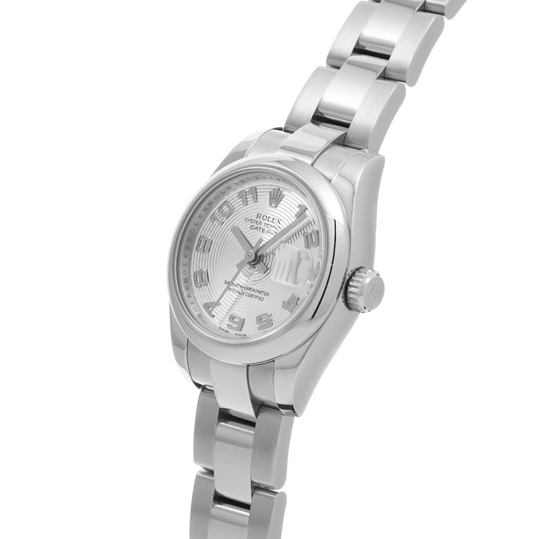 ROLEX DATEJUST SILVER CONCENTRIC WATCH - 2