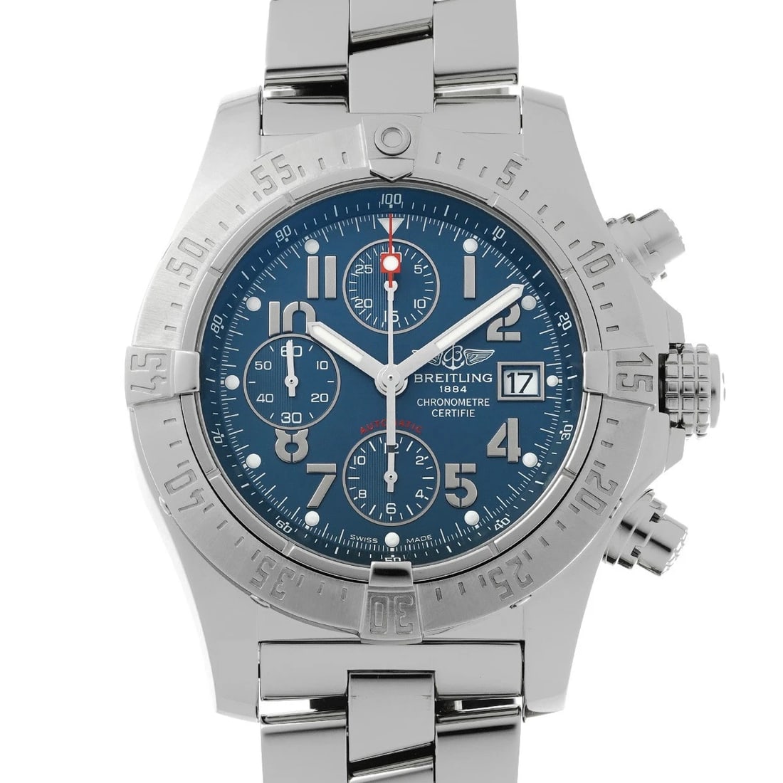 BREITLING AVENGER SKYLAND BLUE WATCH (1 of 4)