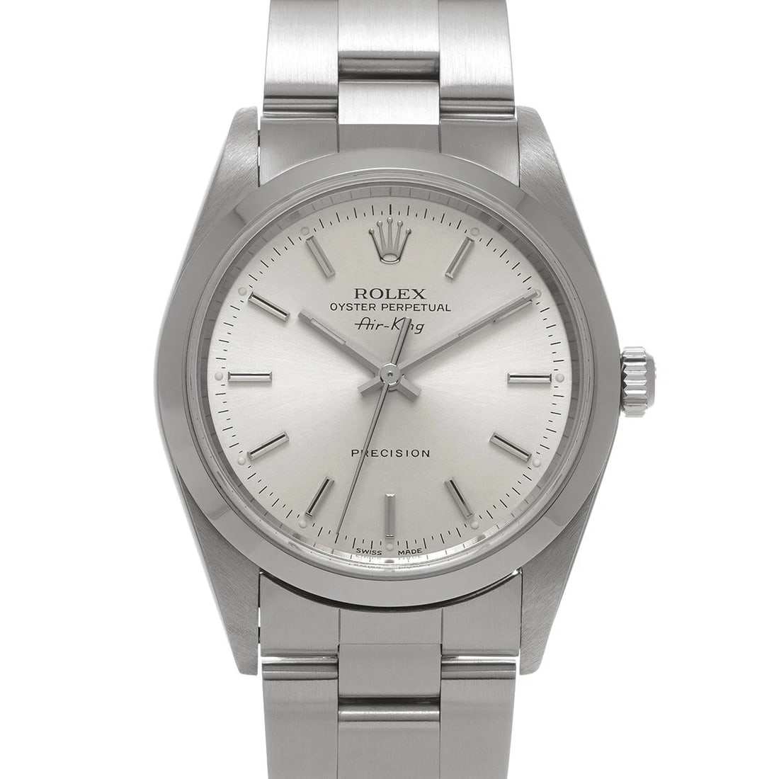 ROLEX AIRKING SILVER WATCH (1 of 4)