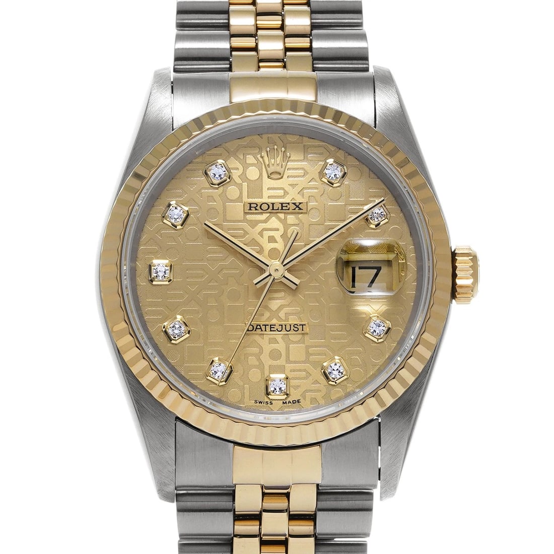 ROLEX DATEJUST CHAMPAGNE COMPUTER DIAMOND WATCH: ROLEX Datejust Champagne computer diamond WATCH Brand: ROLEX Type: Wristwatch Material: Band Material Stainless steel/Yellow Gold, Case Material Stainless steel Color: Dial Color Champagne