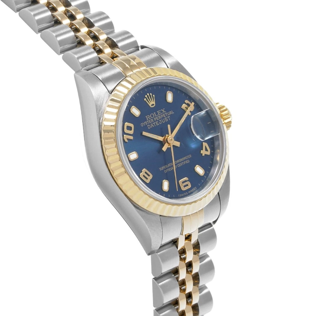 ROLEX DATEJUST BLUE WATCH - 3