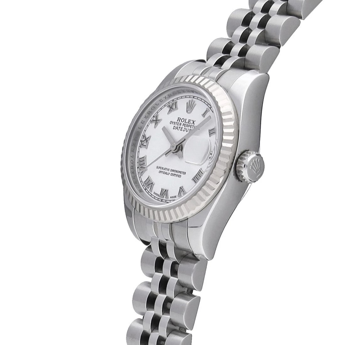 ROLEX DATEJUST WHITE WATCH - 2