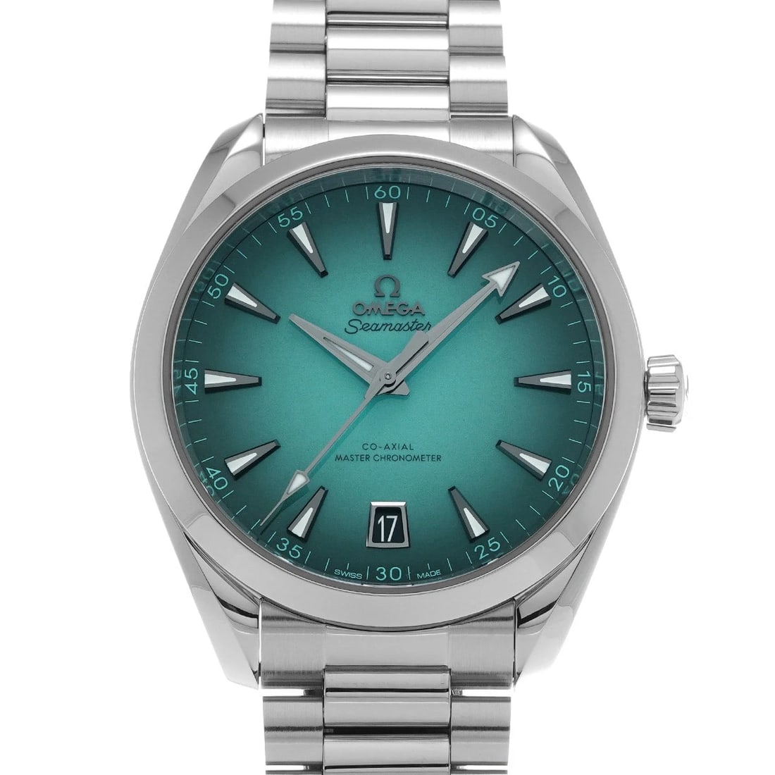 OMEGA SEAMASTER AQUA TERRA TURQUOISE WATCH: OMEGA Seamaster Aqua Terra Turquoise WATCH Brand: OMEGA Type: Wristwatch Material: Band Material Stainless steel, Case Material Stainless steel Color: Dial Color Turquoise Size: Case H/about