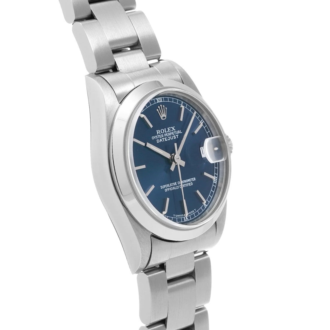 ROLEX DATEJUST BLUE WATCH - 3