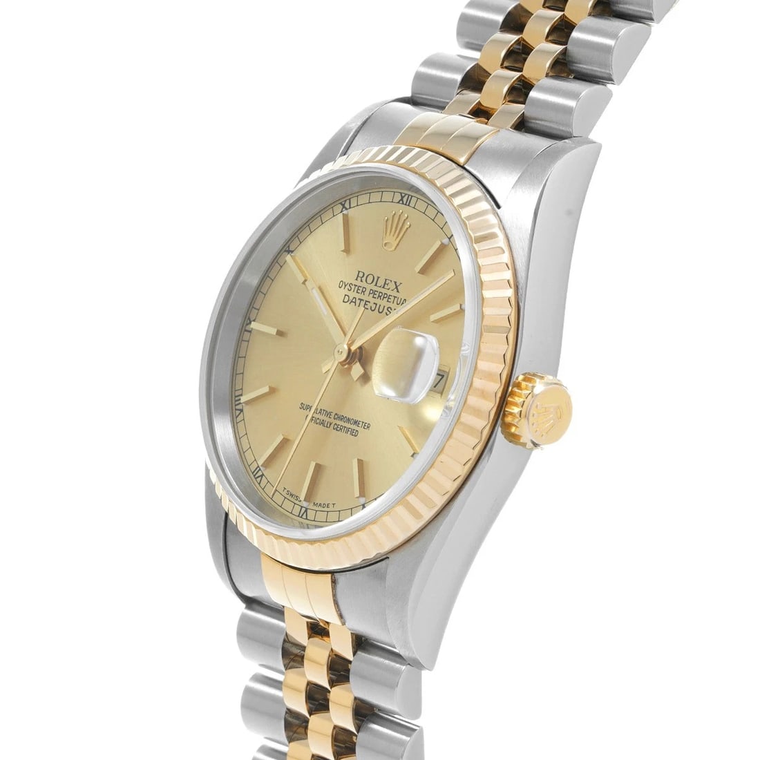 ROLEX DATEJUST IVORY WATCH - 2