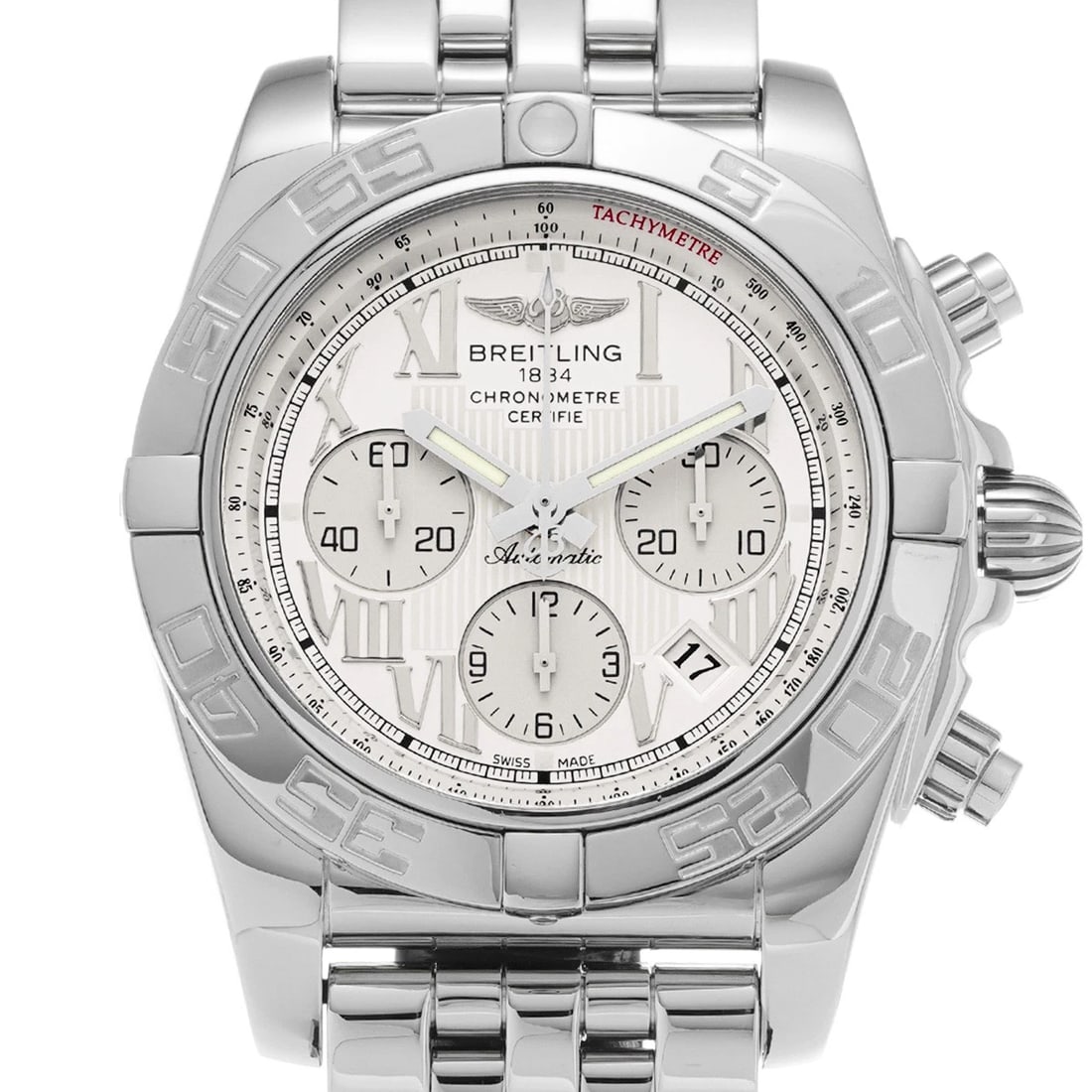 BREITLING CHRONOMAT SILVER WATCH - 4