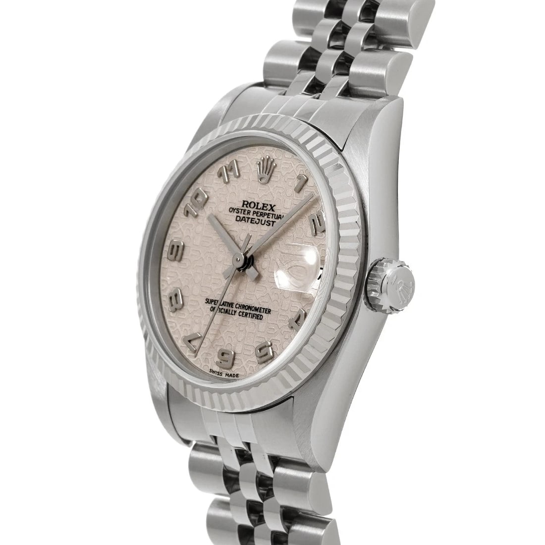 ROLEX DATEJUST IVORY COMPUTER WATCH - 2
