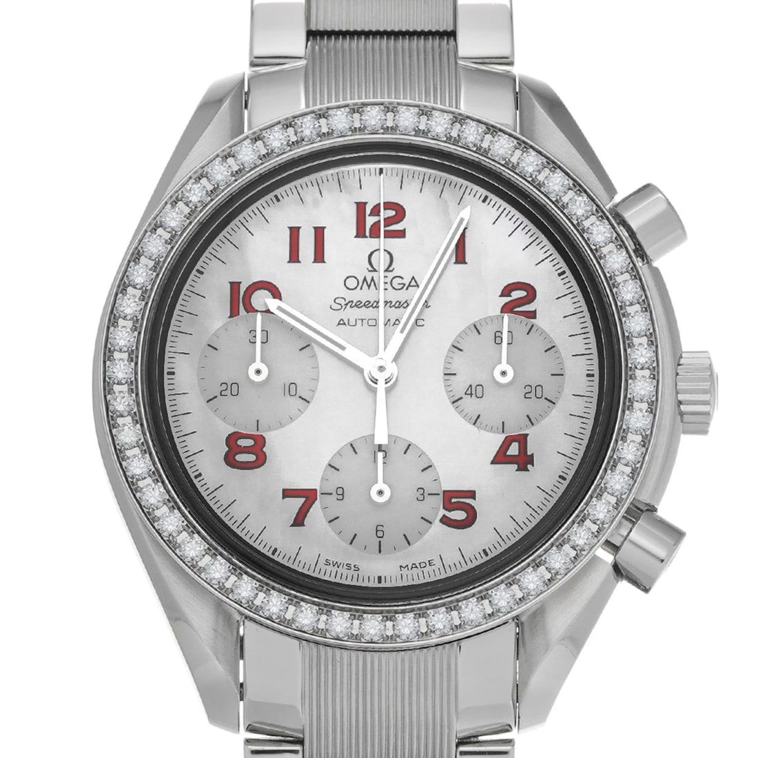 OMEGA SPEEDMASTER WHITE SHELL WATCH - 4
