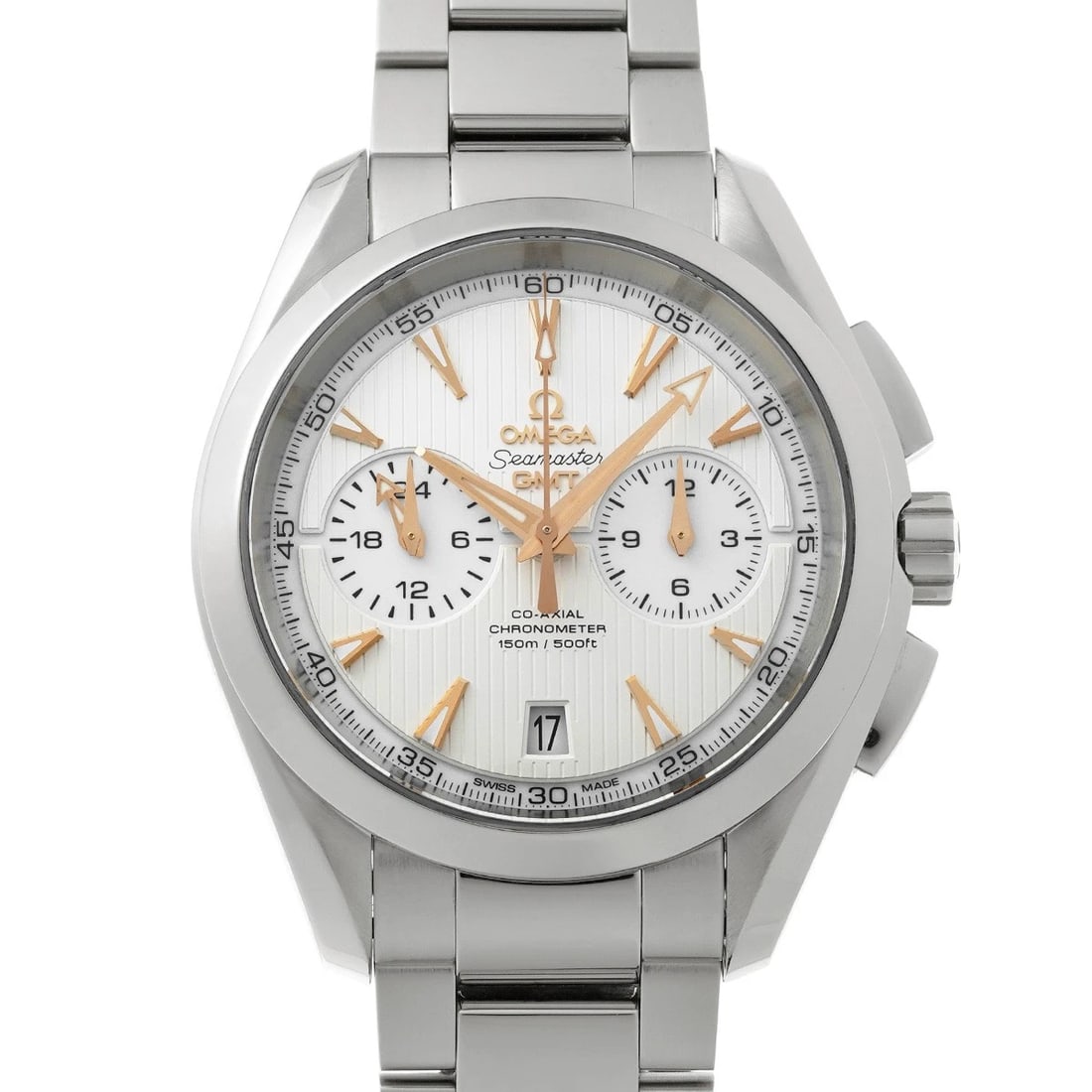OMEGA SEAMASTER AQUA TERRA CHRONOGRAPH SILVER (1 of 4)