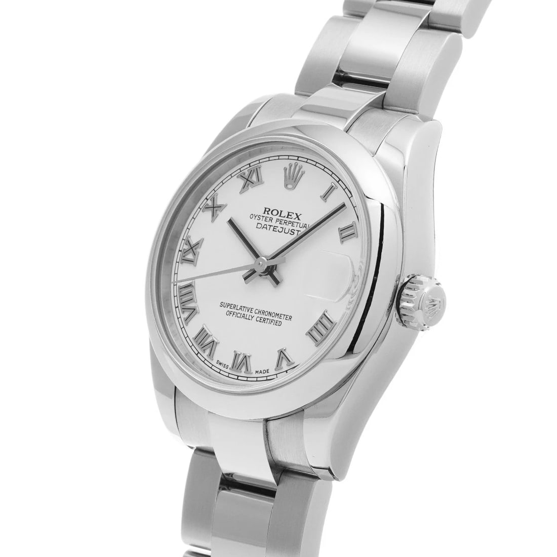 ROLEX DATEJUST WHITE WATCH - 2