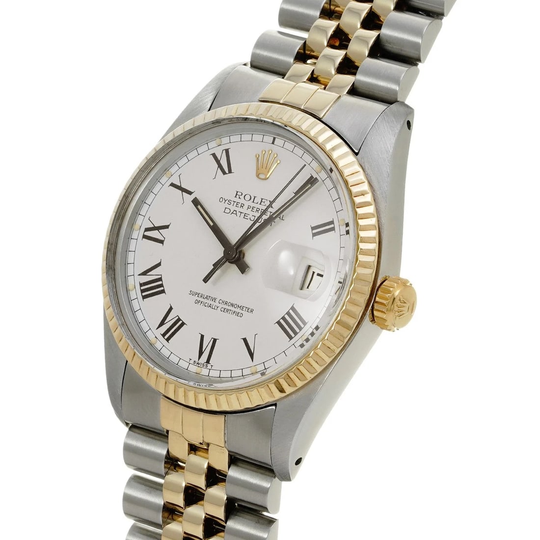 ROLEX DATEJUST WHITE WATCH - 2
