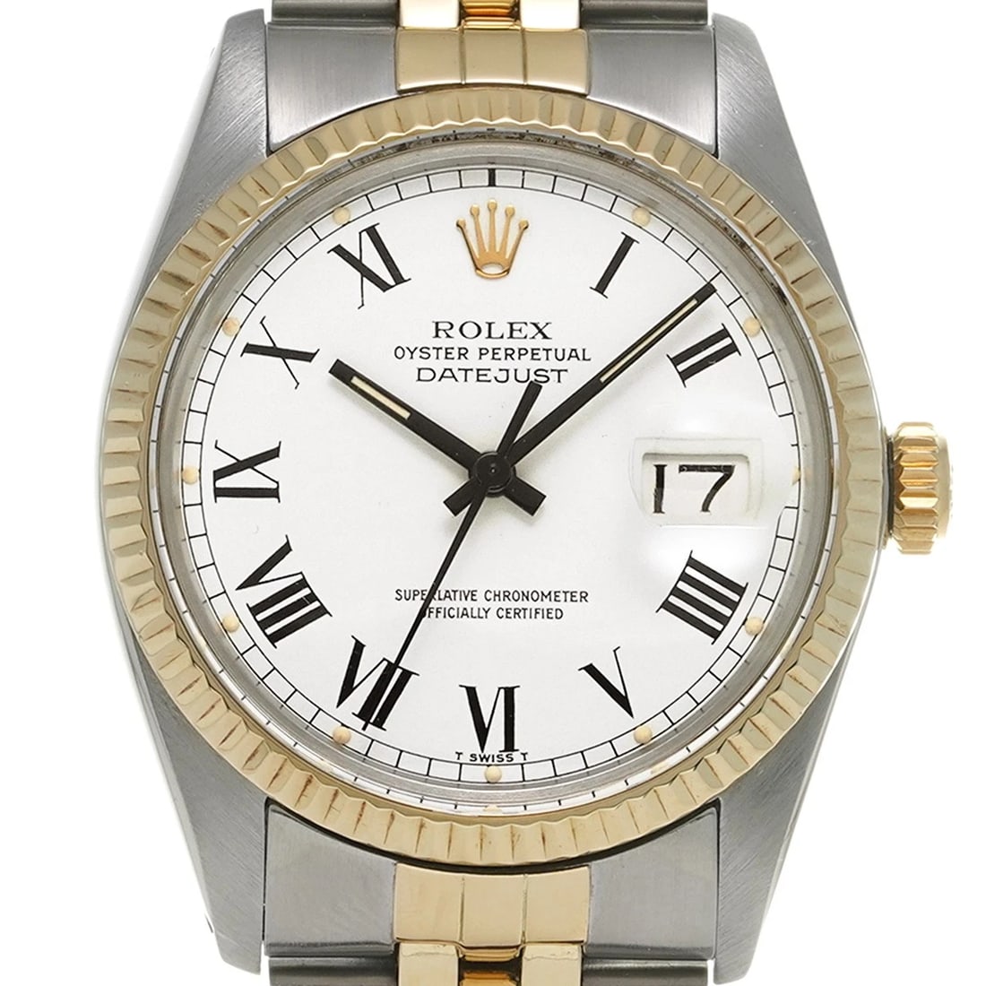 ROLEX DATEJUST WHITE WATCH - 5