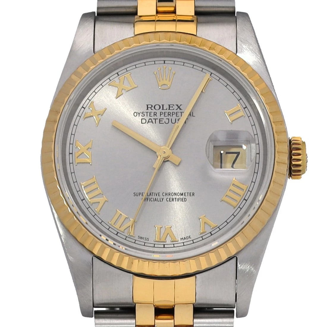 ROLEX DATEJUST GRAY WATCH - 4