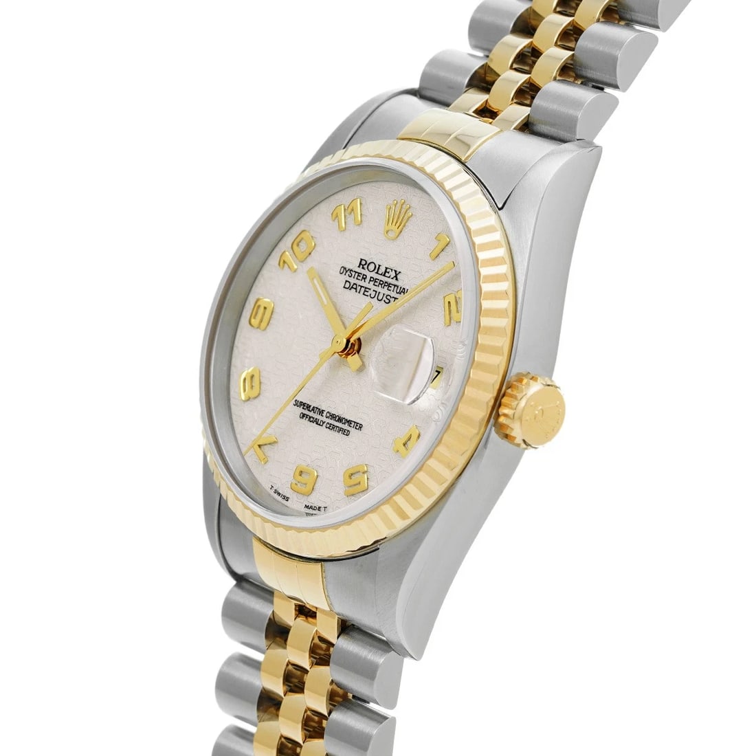 ROLEX DATEJUST IVORY COMPUTER WATCH - 2