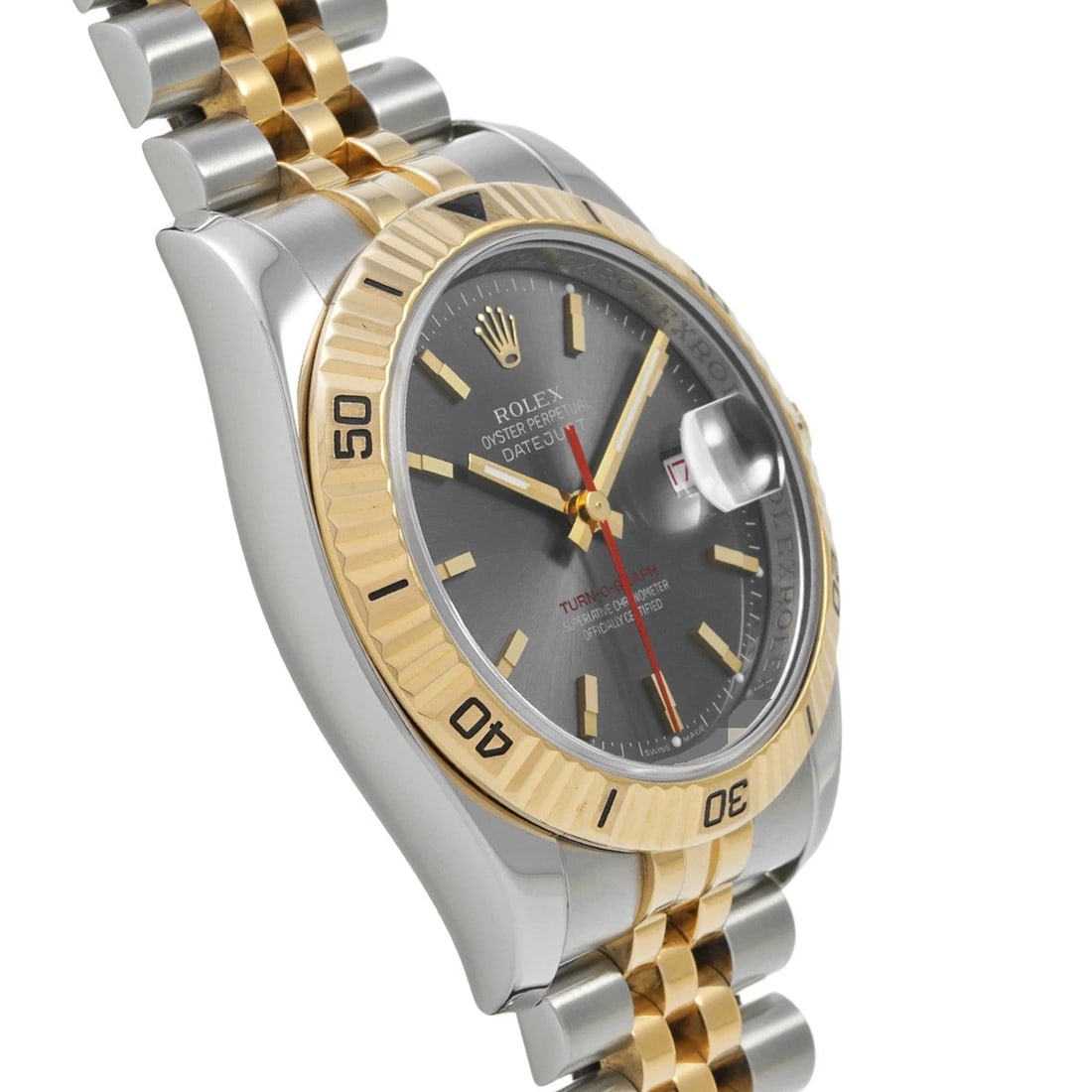 ROLEX DATEJUST GRAY WATCH - 3