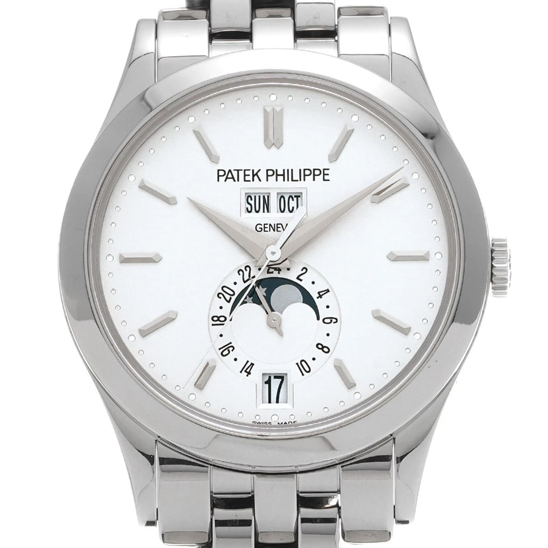 PATEK PHILIPPE SILVER WATCH - 4