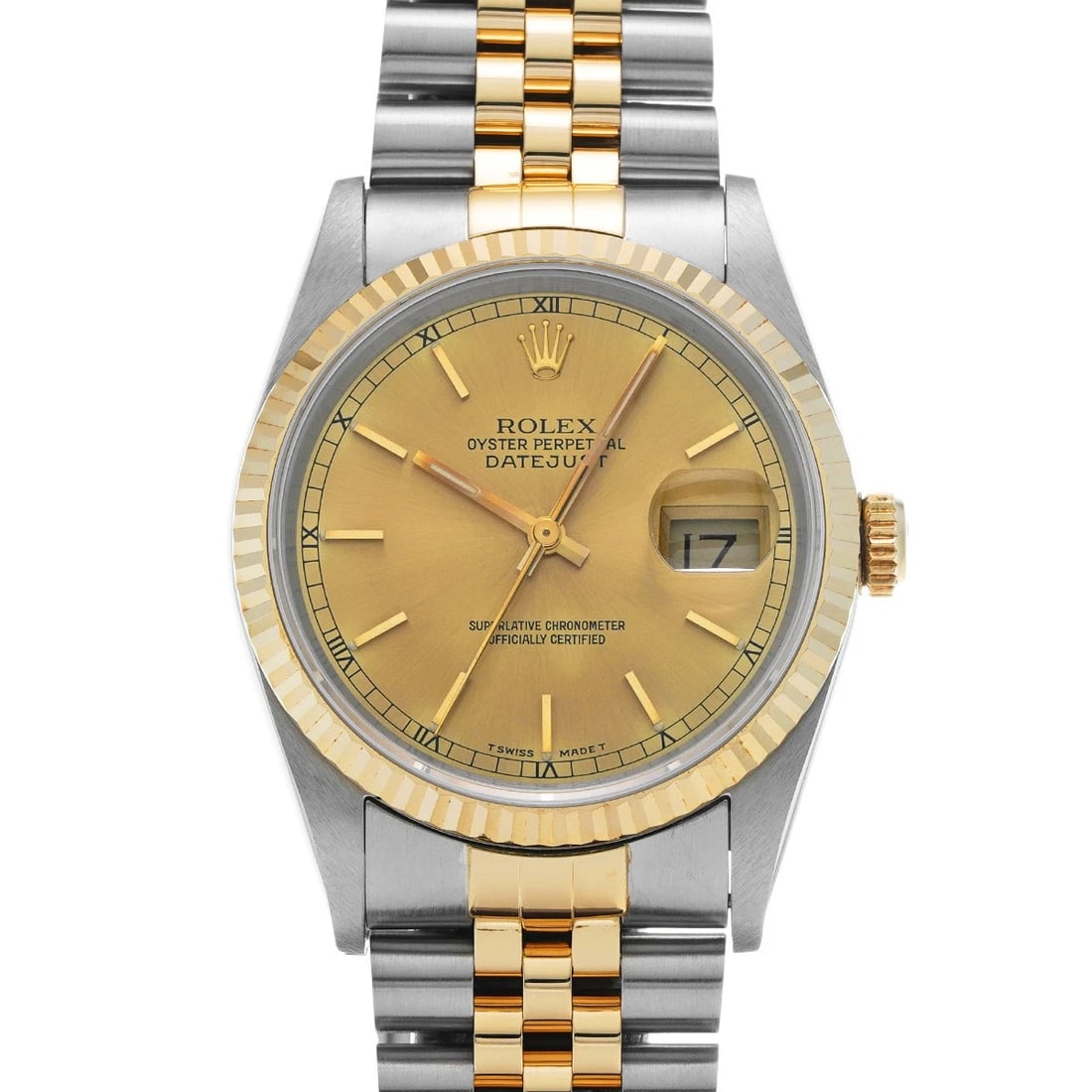 ROLEX DATEJUST CHAMPAGNE WATCH (1 of 4)