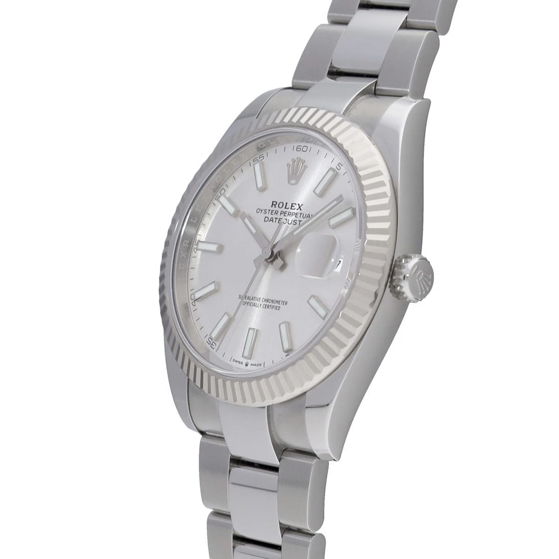 ROLEX DATEJUST SILVER WATCH - 2