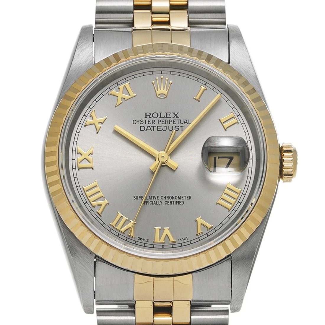 ROLEX DATEJUST GRAY WATCH - 4