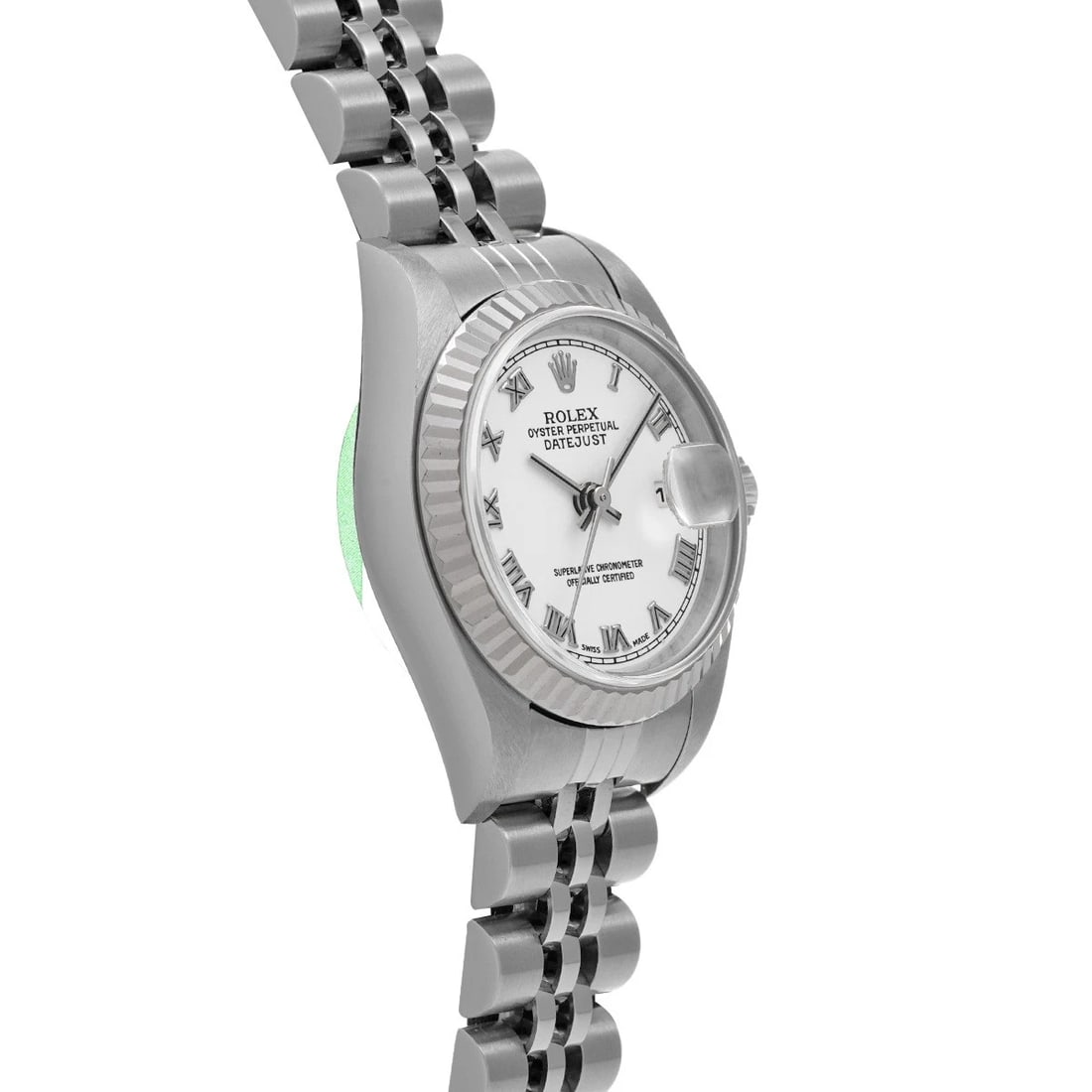 ROLEX DATEJUST WHITE WATCH - 3