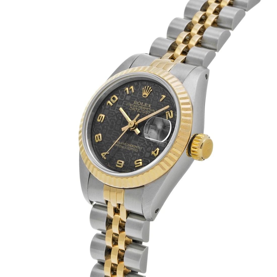 ROLEX DATEJUST BLACK COMPUTER WATCH - 2