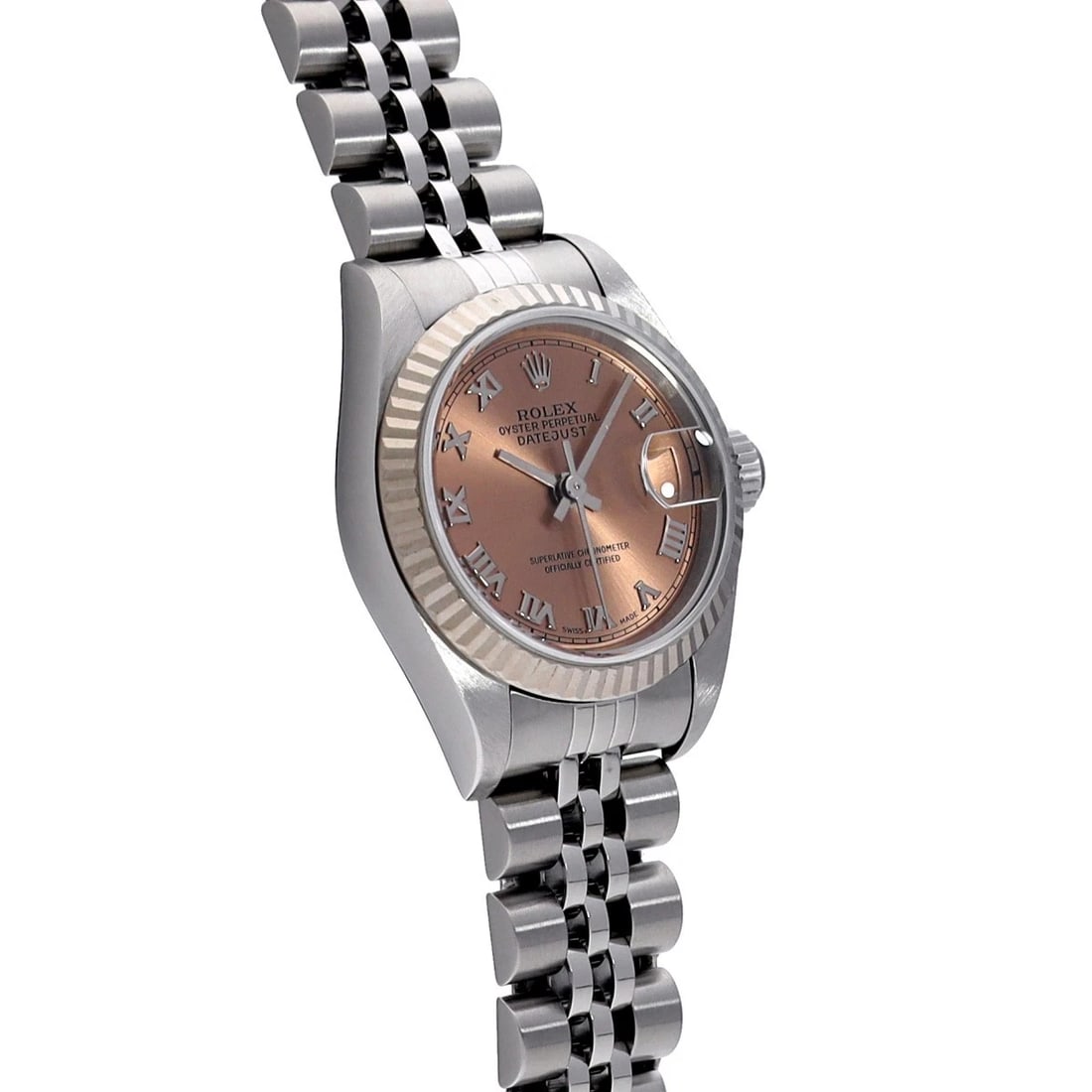 ROLEX DATEJUST PINK WATCH - 3