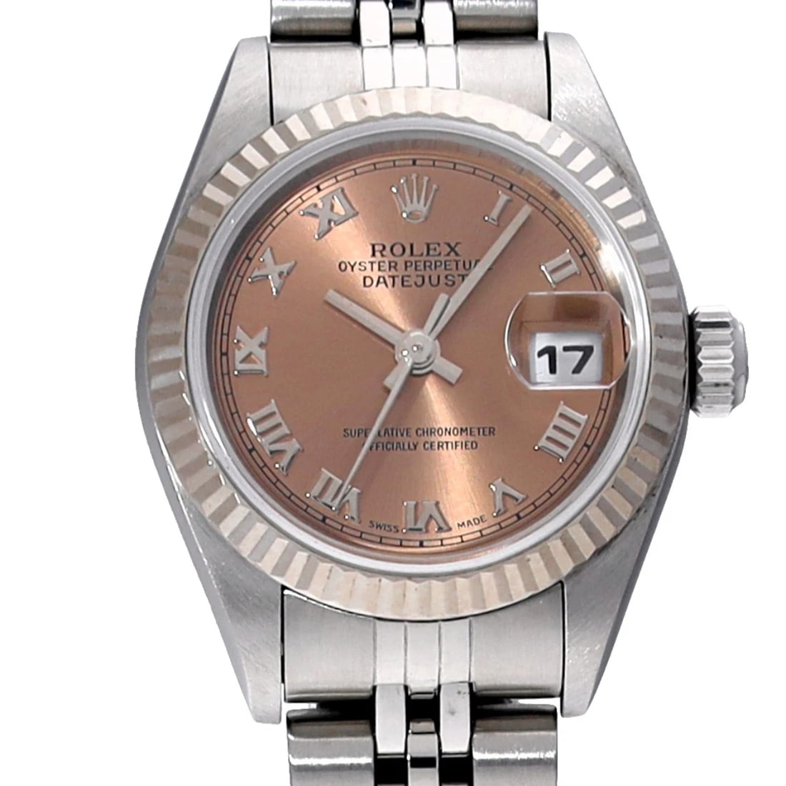 ROLEX DATEJUST PINK WATCH - 4