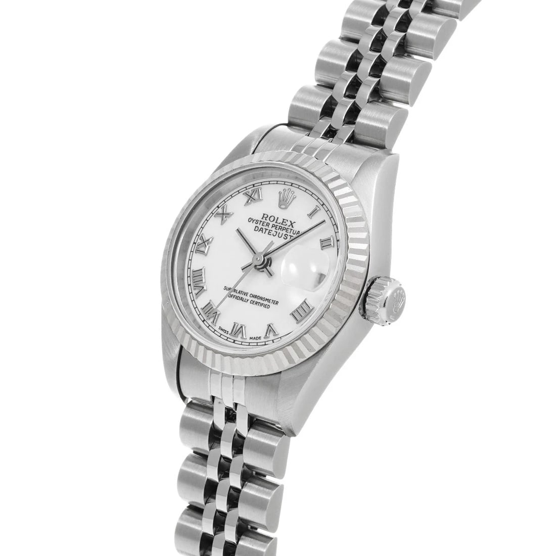 ROLEX DATEJUST WHITE WATCH - 2