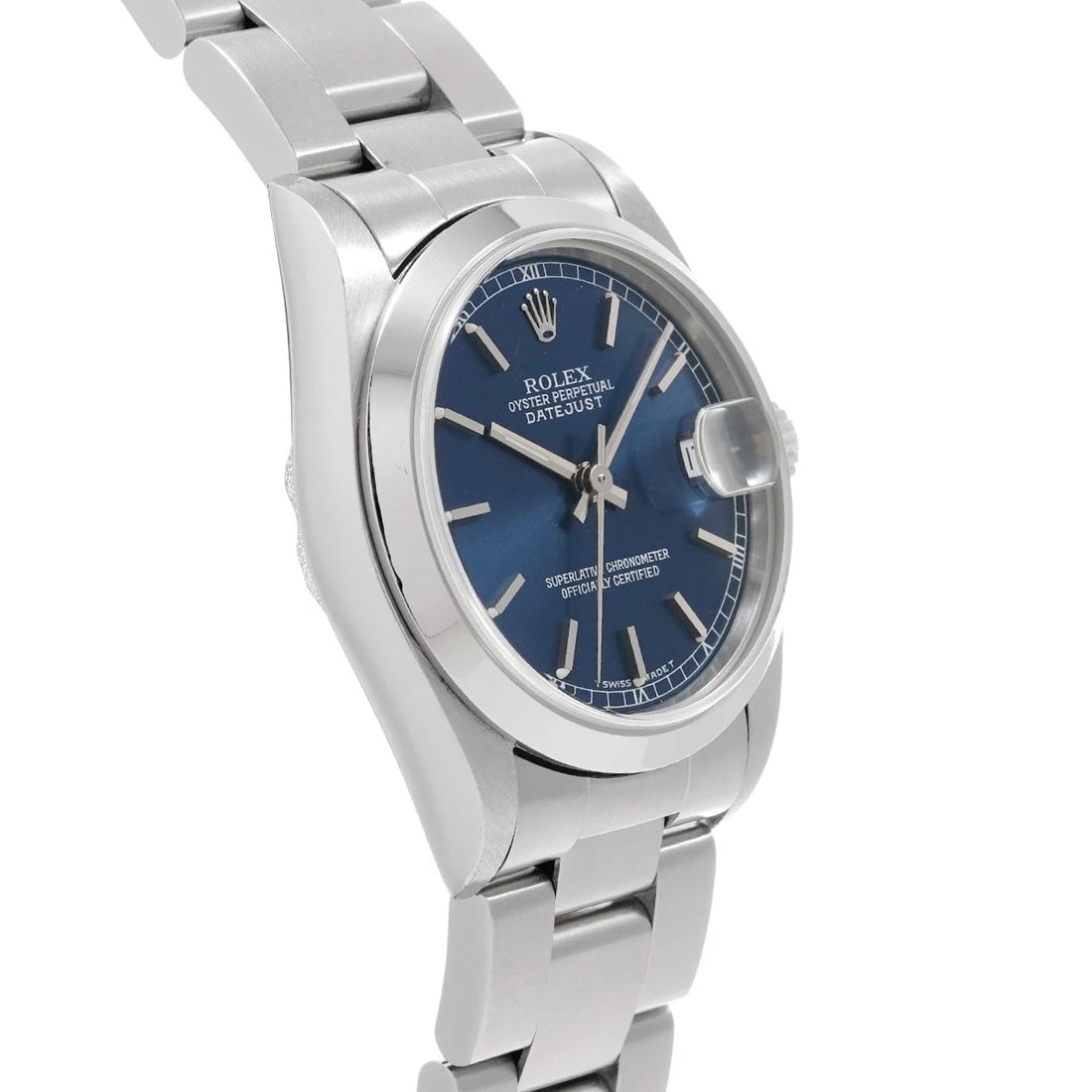 ROLEX DATEJUST BLUE WATCH - 3
