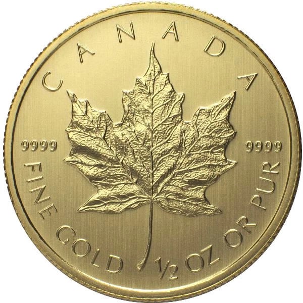 CANADIAN GOLD MAPLE LEAF COIN: Canadian Gold Maple Leaf Coin Brand/Mint: Canada Year: Random Denomination: None Fineness: 0.9999 Country of Origin: Canada Accessories: None Accessories Notice: When purchasing pre-owned