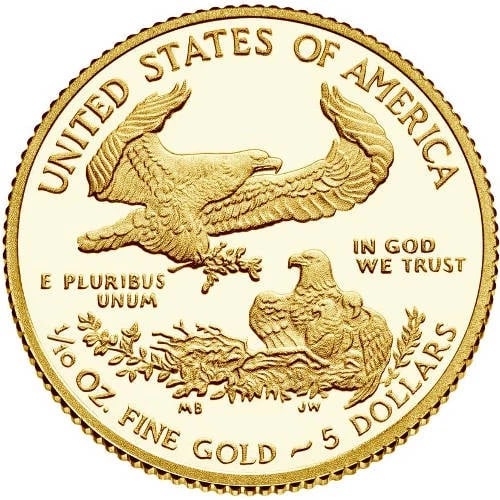 PROOF AMERICAN GOLD EAGLE COIN - 2