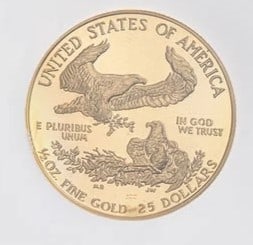 PROOF AMERICAN GOLD EAGLE COIN - 2