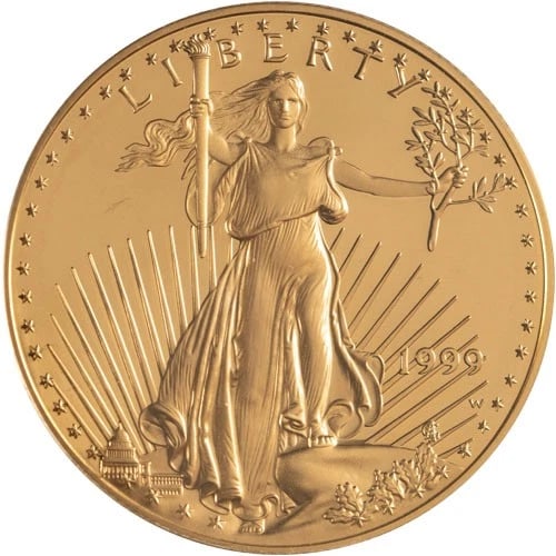 1999-W 4-COIN PROOF AMERICAN GOLD EAGLE SET: 1999-W 4-Coin Proof American Gold Eagle Set Brand/Mint: US Mint Year: 1999 Denomination: None Fineness: 0.9167 Country of Origin: United States Accessories: None Accessories Notice: When p