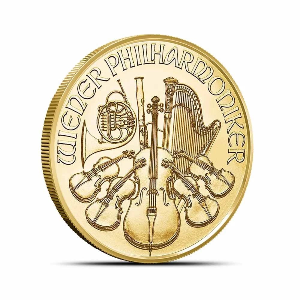 2026 AUSTRIAN GOLD PHILHARMONIC COIN: 2026 Austrian Gold Philharmonic Coin Brand/Mint: Austrian Mint Year: 2026 Denomination: None Fineness: 0.9999 Country of Origin: Austria Accessories: None Accessories Notice: When purchasing