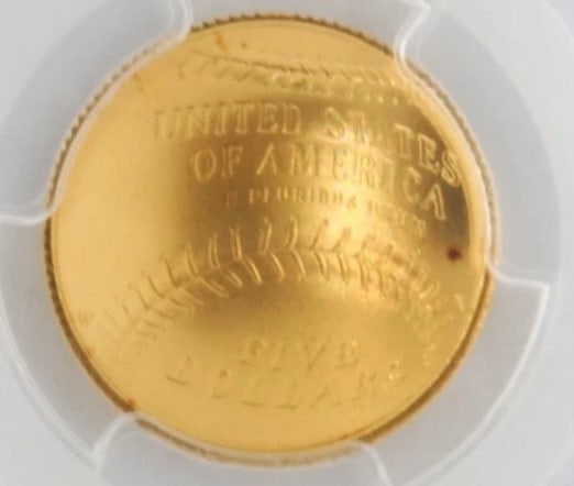 US MINT 2014-W $5 GOLD BASEBALL: US Mint 2014-W $5 Gold Baseball Brand/Mint: West Point Year: 2014 Denomination: $5 Fineness: 0.9 Country of Origin: United States Accessories: None Accessories Notice: When purchasing pre-