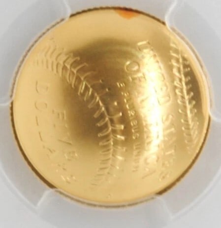 US MINT 2014-W $5 GOLD BASEBALL: US Mint 2014-W $5 Gold Baseball Brand/Mint: West Point Year: 2014 Denomination: $5 Fineness: 0.9 Country of Origin: United States Accessories: None Accessories Notice: When purchasing pre-