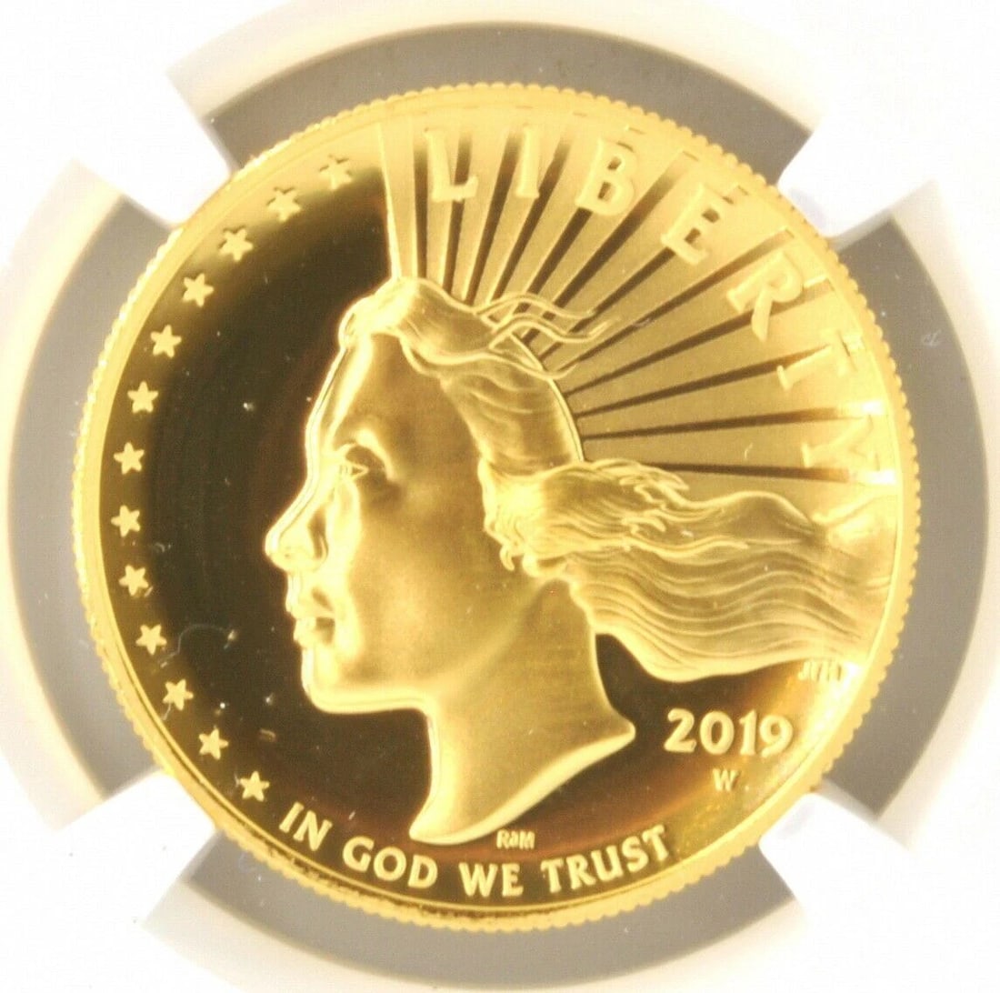2019 W AMERICAN LIBERTY HIGH RELIEF GOLD $100: 2019 W American Liberty High Relief Gold $100 Brand/Mint: West Point Year: 2019 Denomination: $100 Fineness: None Country of Origin: United States Accessories: None Accessories Notice: Whe
