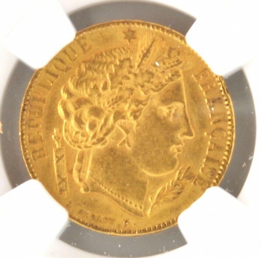 1850 A FRANCE 20 FRANC GOLD COIN: 1850 A France 20 Franc Gold Coin Brand/Mint: None Year: 1850 Denomination: 20 Franc Fineness: 0.9 Country of Origin: France Accessories: None Accessories Notice: When purchasing pre-owned