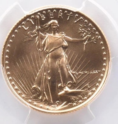 1986 $10 AMERICAN GOLD EAGLE GOLD: 1986 $10 American Gold Eagle Gold Brand/Mint: None Year: 1986 Denomination: $10 Country of Origin: United States Accessories: None Accessories Notice: When purchasing pre-owned goods, please refer