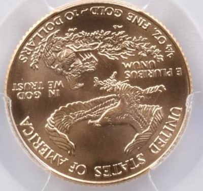 1998 $10 AMERICAN GOLD EAGLE - 2