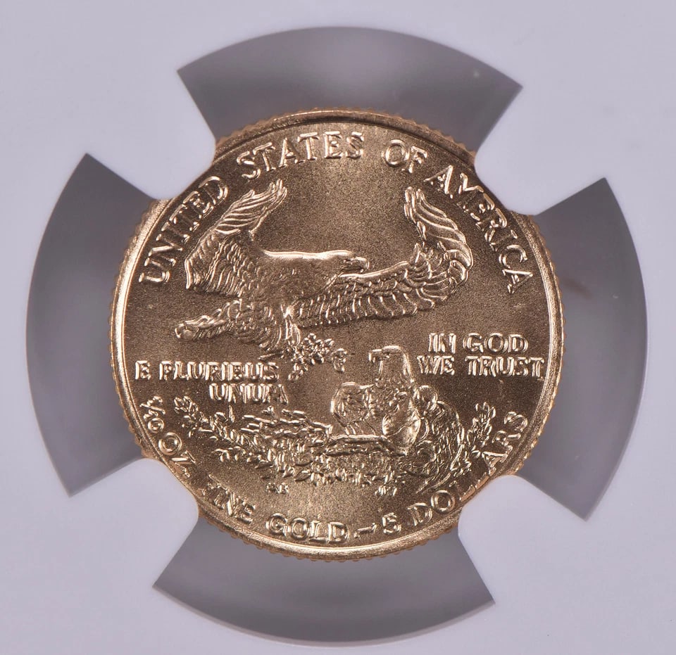 1986 $5 AMERICAN GOLD EAGLE - 2