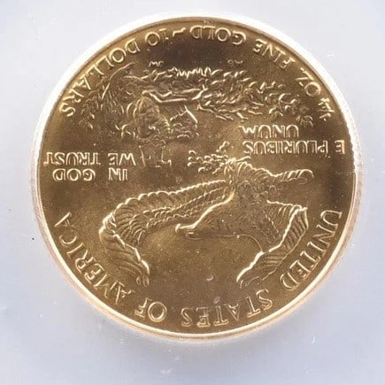1992 $10 AMERICAN GOLD EAGLE - 2
