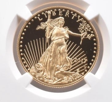 2017-W $25 AMERICAN GOLD EAGLE MERCANTI: 2017-W $25 American Gold Eagle Mercanti Brand/Mint: None Year: 2017 Denomination: $25 Country of Origin: United States Accessories: None Accessories Notice: When purchasing pre-owned goods, please