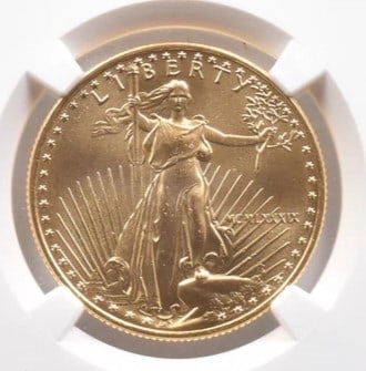 1989 $25 AMERICAN GOLD EAGLE: 1989 $25 American Gold Eagle Brand/Mint: None Year: 1989 Denomination: $25 Country of Origin: United States Accessories: None Accessories Notice: When purchasing pre-owned goods, please refer to t