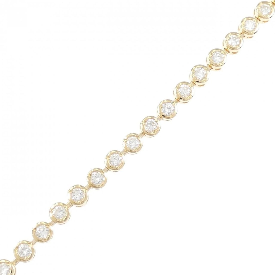 K18YG DIAMOND BRACELET: K18YG Diamond Bracelet Brand: Unbranded Type: Bracelet Material: K18 Yellow Gold, Main Stone/Creation Natural Color: Yellow Gold Size: 18cmActualSize Max W: 3.6mm Accessories: None Accesso