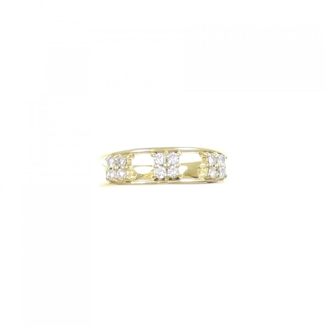 K18YG DIAMOND RING - 2